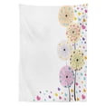 thumbnail image 3 of Ambesonne Colorful Tablecloth Rectangular Table Cover, Cartoon Pastel Look Hearts, 60"x84", White Multicolor, 3 of 4