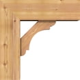 thumbnail image 3 of Ekena Millwork 7 1/2"W x 22"D x 22"H Olympic Block Smooth Bracket w/ Offset Brace, Western Red Cedar, 3 of 25