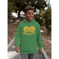 thumbnail image 2 of You Decide - Dual Mood Emoji Retro Graphic Youth's Hoodie, 2 of 4
