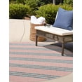 thumbnail image 6 of Jill Zarin Outdoor Collection Area Rug - Anguilla (10' 8" Round Pink and Aqua/Light Blue), 6 of 11