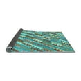 thumbnail image 2 of Ahgly Company Indoor Round Southwestern Light Blue Country Area Rugs, 4' Round, 2 of 4