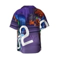 thumbnail image 6 of Lsque inside out 2 print Men's Cuban Collar Short Sleeve Shirt Summer Beachwear Casual Button Down Fashionable Vacation Leisure Shirt-Medium, 6 of 7