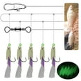 thumbnail image 1 of Bingirl Luminous Fishing Rigs 5 Hooks Colored String Hooks Bait Fishing Rigs Fishing Tackle For Freshwater Saltwater, 1 of 7