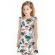 thumbnail image 1 of Balery Hawaii Palms Camisón de princesa para niñas, pijama de algodón con mangas abullonadas, suave y bonito.-Small, 1 of 6