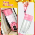 thumbnail image 2 of Debonair Portable Blender USB Rechargeable Personal Juicer Cup Small Fruit Juice Mixer for Shakes and Smoothies 350ML Capacity- Pink, 2 of 7
