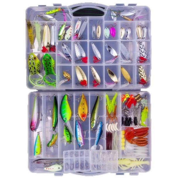 Fishing Lures Kits Popper Baits Hard Soft Bait Lure Fishhooks Surcasting With Tackle Box For Saltwater Freshwater Fishing 250pcs Walmart Com Walmart Com