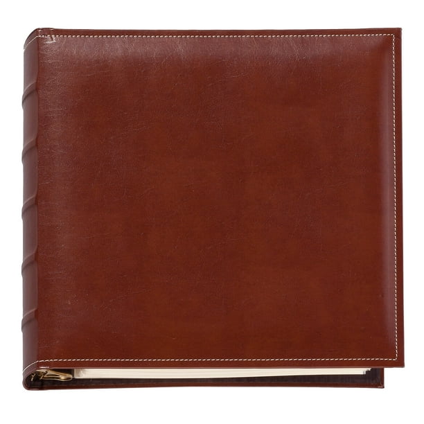 Exposures Charter ExtraCapacity 3Ring Photo Album, Cognac Walmart