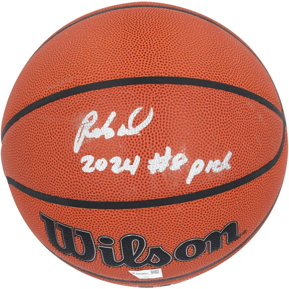 Rob Dillingham Minnesota Timberwolves Autographed Wilson Authentic Series Indoor/Outdoor Basketball with "2024 #8 Pick" Inscription - Fanatics Authentic Certified