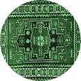 thumbnail image 1 of Ahgly Company Indoor Round Persian Emerald Green Traditional Area Rugs, 7' Round, 1 of 4