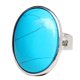 thumbnail image 5 of Vintage Moonstone Gemstone Oval Wedding Band Aniversario Mujer Joyería - Azul Sunnimix Anillo ovalado de Cystal, 5 of 5