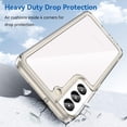 thumbnail image 2 of Case for Samsung Galaxy S22 Case Slim Dropproof [Defend from Drop/Scratch/Slip/Fingerprint] Clear Acrylic Hard Back Soft TPU Bumper Hybrid Phone Cover for Samsung S22-Crystal Black, 2 of 14