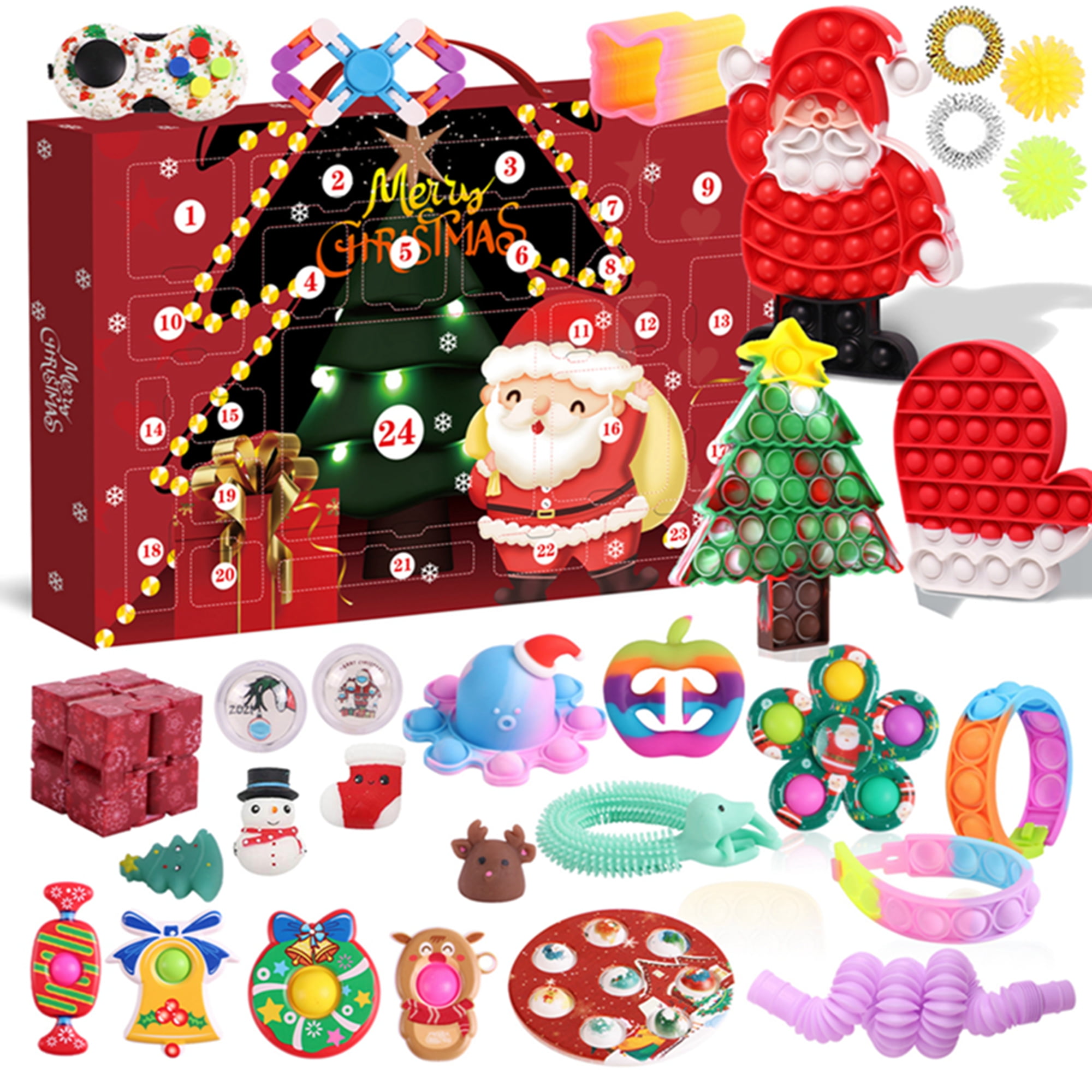 Christmas Advent Calendar 24 Days Countdown Calendar Sensory Fidget christmas-advent-calendar-24-days-countdown-calendar-sensory-fidget