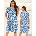thumbnail image 4 of Ekouaer Moo Moos for Women Button House Dresses with Pockets Mumu, 4 of 7