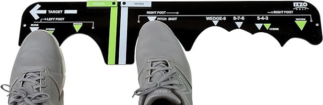 Izzo Golf Sure Stance Black Swing Trainers Analyzers New