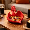 thumbnail image 4 of Dragon Shaped Decorative Tray 3D Printed Gothic Desktop Jewelry Storage Organizer Gothic Home Decor Catchall Key Holder Tray for Rings Earrings Entryway, 4 of 6