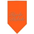thumbnail image 1 of Rich Bitch Rhinestone Bandana Orange Large, 1 of 3