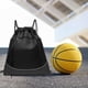 thumbnail image 1 of Mochila de baloncesto Bolsillos laterales de malla Mochila con cordón Correa de hombro ajustable Bolsas deportivas para viajes al aire libre , negro Macarena Estuche de baloncesto, 1 of 8
