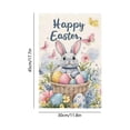 thumbnail image 4 of Rijanmt Double-Sided Easter Bunny Yard Flag Welcome Banner,12*18" Waterproof Double-Stitched Garden Flag,Happy Bunny Yard Flags For Outside Home Decor,Welcome Banners For Garden Lawn Patio Balcony,A, 4 of 7