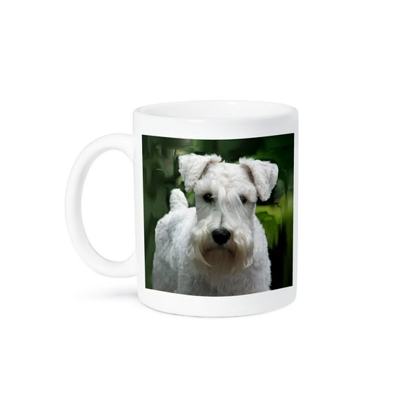 3dRose, White Schnauzer, 15oz Mug