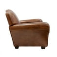 thumbnail image 4 of Pasargad Home Palermo Collection Top Grain Genuine Leather Wing ChairBrown, 4 of 10