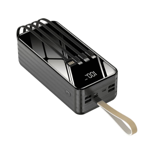 Power Bank 60000mah Bateria Portatil 66w Carga Super Rápida Malubero Negra