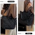 thumbnail image 2 of Tote Bag For Women Puffer Hobo Handbag Lightweight Quilted Padding Shoulder Bag Nylon Padded Crossbody Bag, 2 of 4