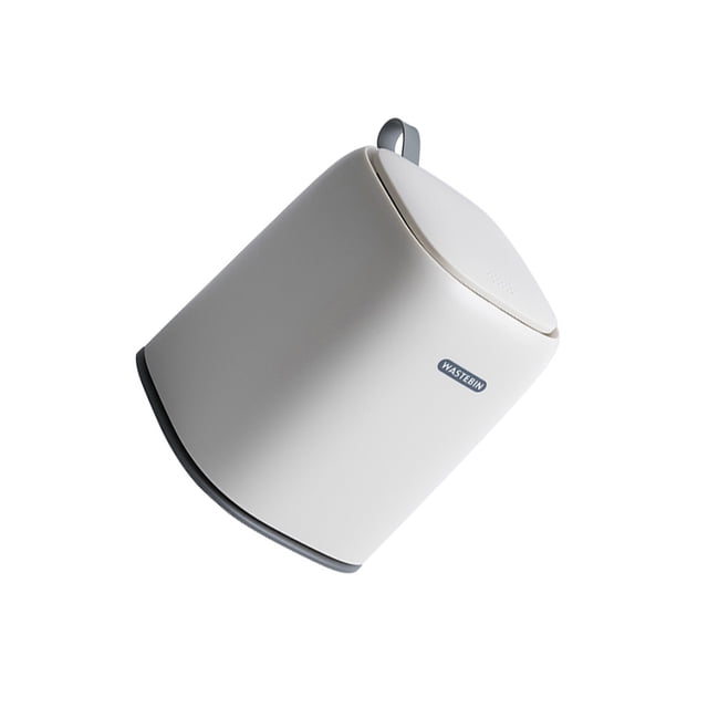 Papelera Inteprter de silicona para escritorio Suministros de limpieza para el hogar blanco