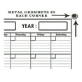 thumbnail image 5 of XLarge Yearly Wet & Dry Erase Blank Reusable Undated Wall Calendar Planner for Office Academic Home 12-Month Project Calendar, 5 of 5