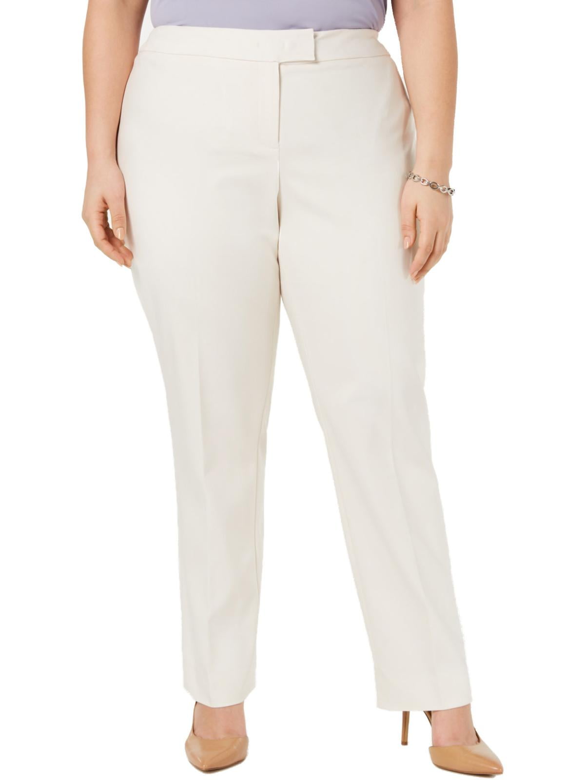 off white plus size pants