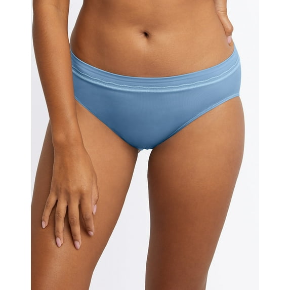 Bali Womens One Smooth U Modern Microfiber High Leg Panty