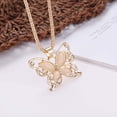 thumbnail image 1 of WREESH Ladies Butterfly Necklace Color Dripping Oil Necklace Jewelry Sweater Accessories, 1 of 8