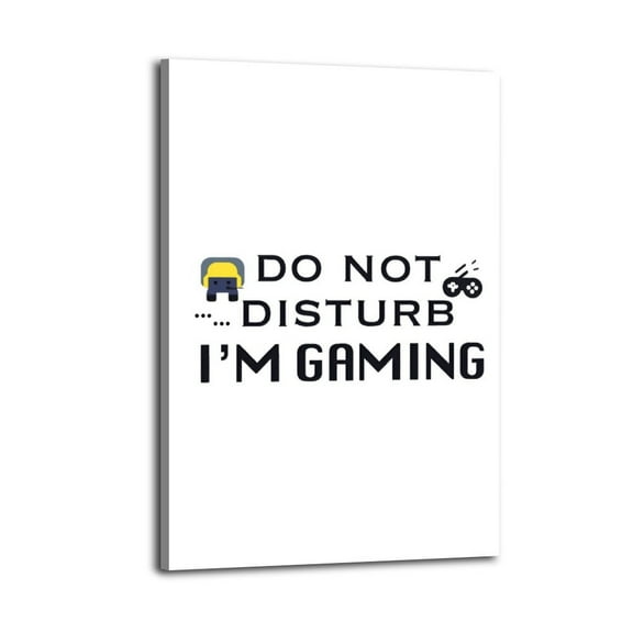 Teen Gamer Gift for Fortnite Fans - Do Not Disturb I’m Gaming-1 Poster Wrapped Wooden Frame Wall Decor,Canvas Wall Art for Living Room,Bedroom,Office,Ready to Hang