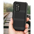 thumbnail image 6 of Encased Falcon Armor Designed for OnePlus 9 Case with Screen Protector, Protective Full Body Cover with Built-in Screen Guard (Black), 6 of 6