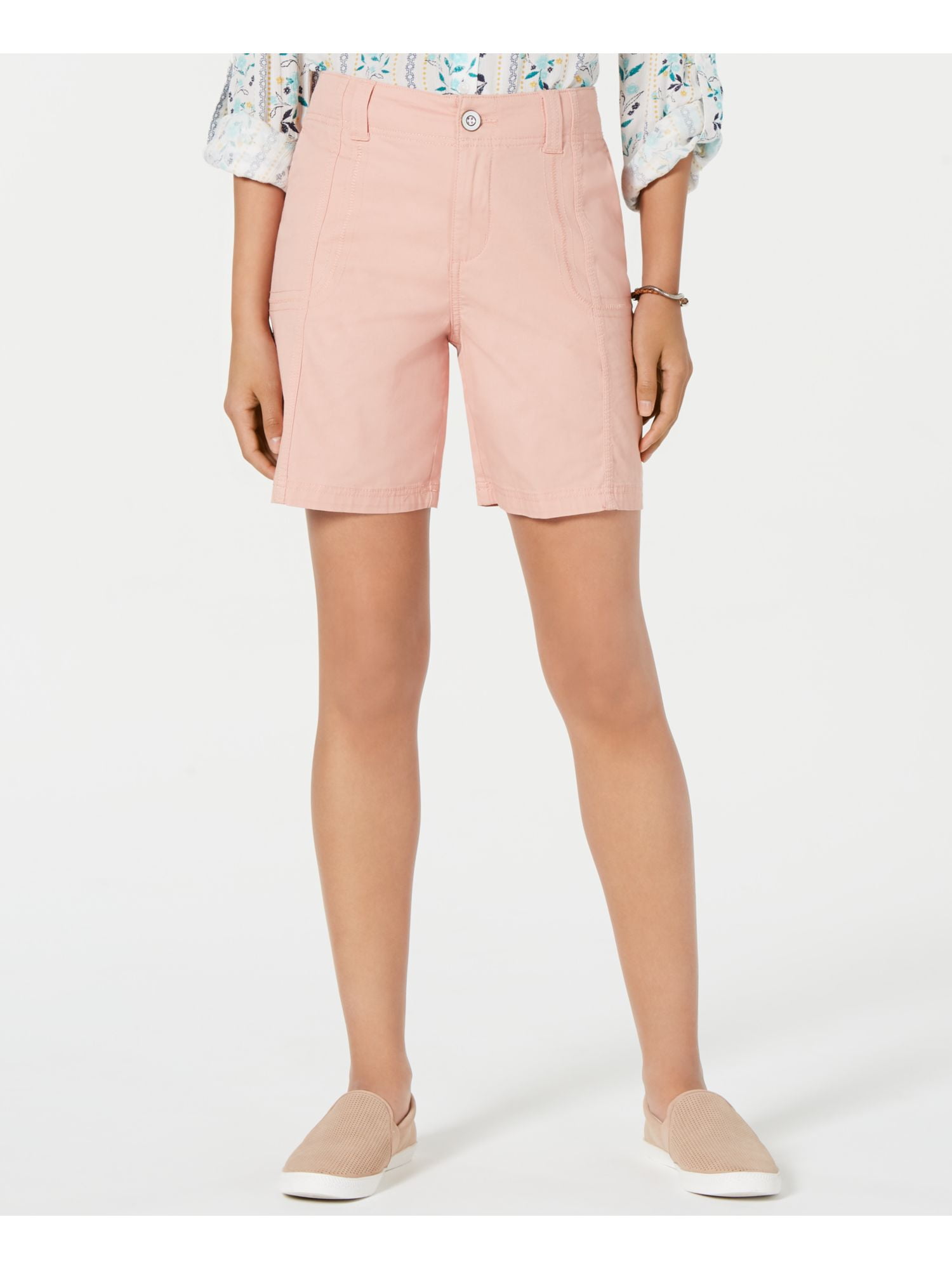 pink cargo shorts