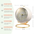 thumbnail image 4 of Relojes, Retroiluminación, Diseño Simple y , Reloj de Escritorio Pequeño con Luz , Silencioso, Funciona con Pilas, Color Negro., 4 of 5