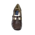 thumbnail image 5 of PEERAGE Isabel Women's Wide Width T-Strap Leather Pumps, 5 of 7