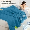 thumbnail image 5 of PATLOLLAV Summer Quilt Cooling Comforter Cool Feeling Silk Fiber Summer Comforter Summer Cooler Gift Comforter Conditioner Comforter Solid Color for Hot Sleepers and Night Sweat, 5 of 6