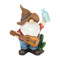 thumbnail image 5 of Exhart Solar Cowboy Gnome with Guitar, 5 of 10