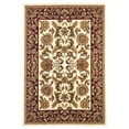 thumbnail image 1 of HomeRoots 352854 7 ft. 7 in. Round Polypropylene Ivory & Red Area Rug, 1 of 1