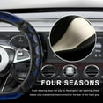 thumbnail image 5 of D-Shaped 15 Inch Car Steering Wheel Cover with 3D Honeycomb Comfy Grip, Breathable Anti-Slip Steering Wheel Cover Standard Size, 5 of 6