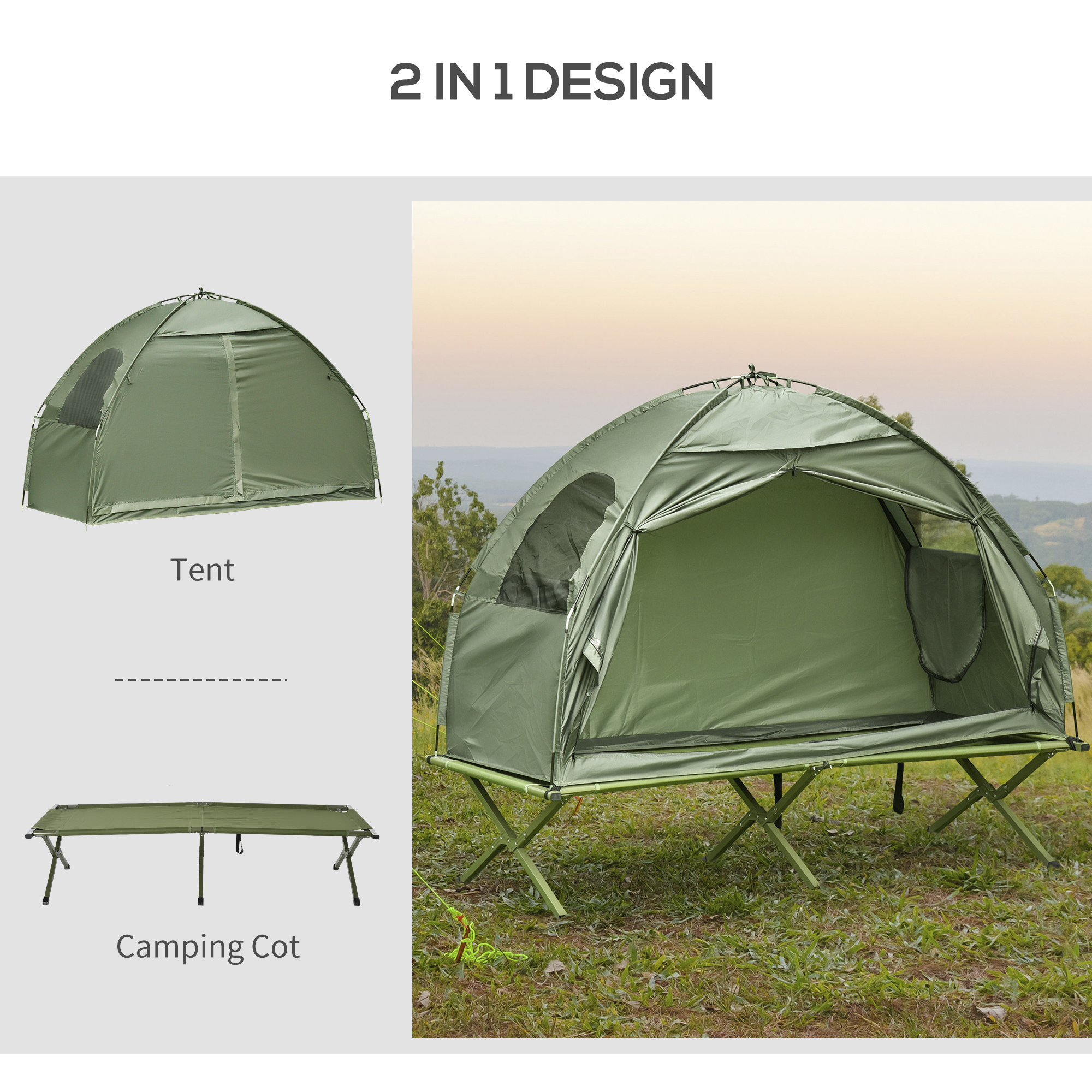 Outsunny Compact Pop Up Portable 