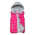 thumbnail image 2 of Homenesgenics Winter Clearance! Puffer Vest for Women Plus Size with Hood 10 Colors Fashion Women Winter Warm Coat Vest Wadded Jacket Pink L, 2 of 7