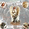 thumbnail image 3 of Urbalabs Army Air Force and Navy Fallen Soldier Battlefield Cross Statue Rustic Home Decor Man Cave Office Bedroom Living Room Decor Military Support (Soldier), 3 of 6