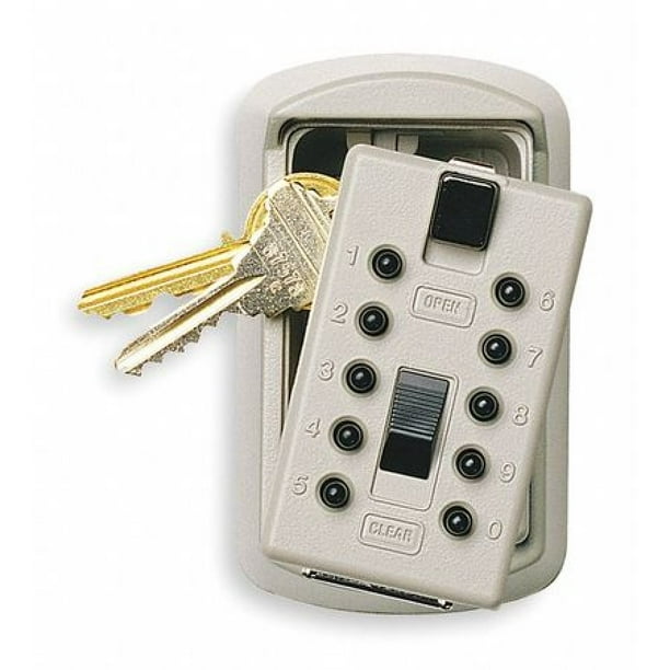 Kidde Keysafe 2Key Box with Pushbutton Lock, Clay