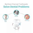 thumbnail image 5 of 3pcs Bamboo Activated Charcoal Toothpaste Teeth Whitening Fluoride Free 105g, 5 of 5
