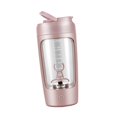 thumbnail image 1 of Kearding Mezclador de botellas de coctelera eléctrica de proteínas de 650 ml, tazas USB recargables para fitness negro Cocina y Comedor Rosa, 1 of 1