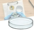 thumbnail image 3 of Walbest 1Pc Professional Glass Culture Dish with Lid, 60/75/90/100ml Heat-resistant Bioresearch Sterile Petri Dish, Culture Dish for School Science Projects,Seeding,Storage,Biological Themed Party, 3 of 7
