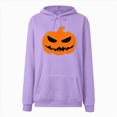 thumbnail image 6 of Towmus Women Cute Pattern Hoodie Girl Halloween Pumpkin Face Personalized Cartoon Sweatshirt Long Sleeve Harajuku Streetwear, 6 of 6