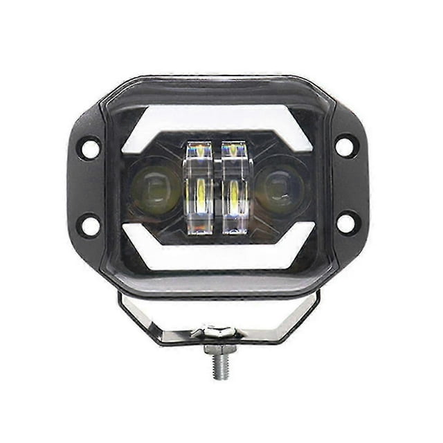 5 Inch Car Led Work Lights Angel Eyes Square Spotlights Front Bumper Mesh Fog Lights Suitable For W