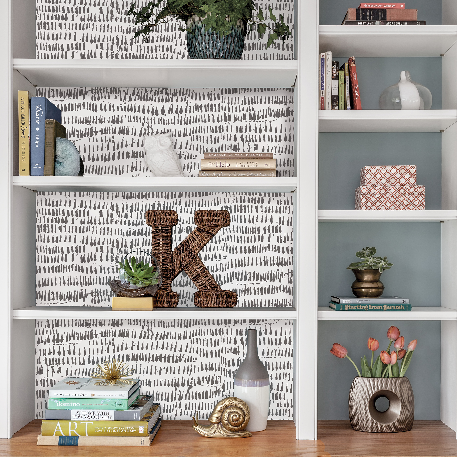 NuWallpaper Kylver Vinyl Peel And Stick Wallpaper, 216-in by 20.5-in, 30.75 sq. ft.